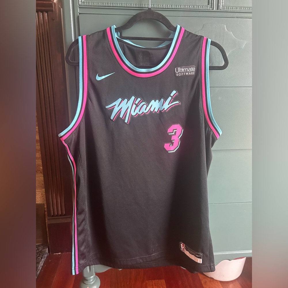 Nike D Wade Miami Vice Heat Jersey